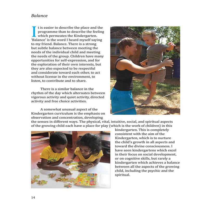 What is special about the Kindergarten in Auroville?