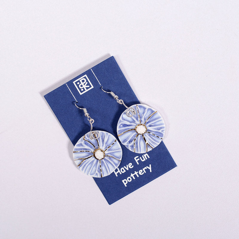 Blue Cosmos Earrings