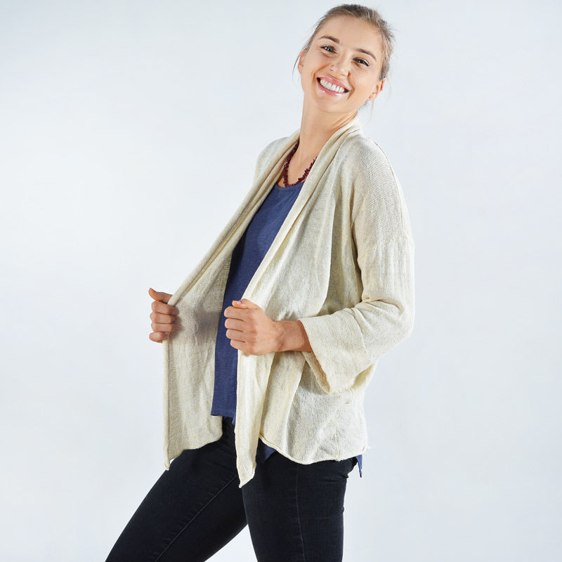 Atom Long Silk Cardigan