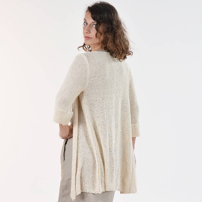 Trinidad Organic Cotton Hand Knit Cardigan