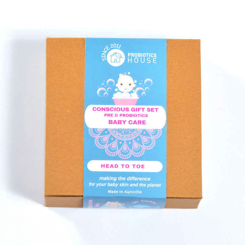 CONSCIOUS GIFT SET - PRE & PROBIOTICS BABY CARE - NO FRAGRANCE