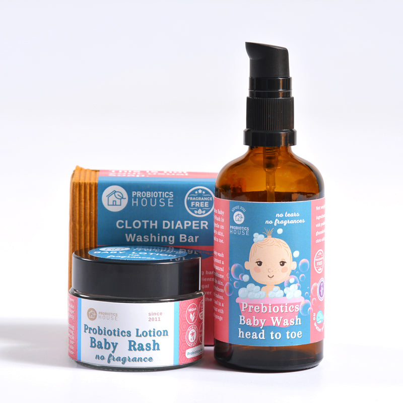 CONSCIOUS GIFT SET - PRE & PROBIOTICS BABY CARE - NO FRAGRANCE