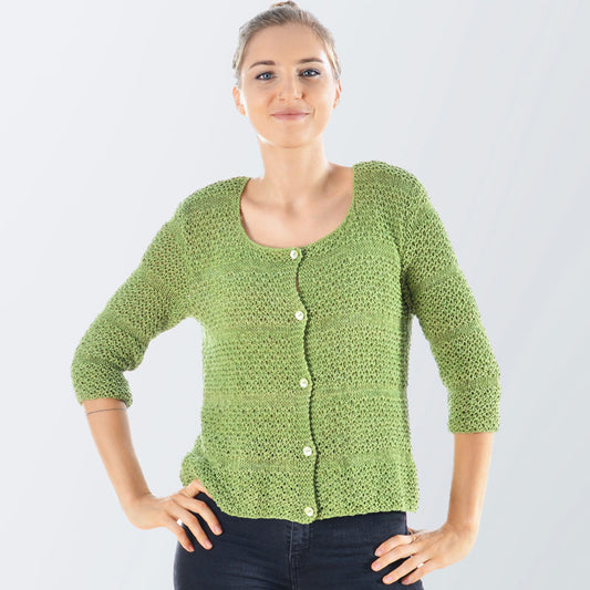 Eclair Organic Cotton Hand Knit Jacket