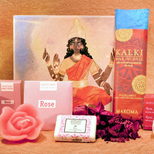 Natural Home Wellness Diwali  Gift  Box-Rose