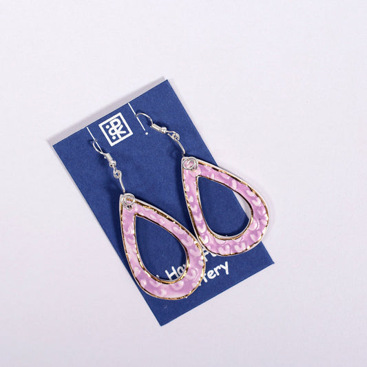 Lilac Big Drop Earrings