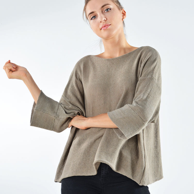 Micky Organic Cotton Hand Knit Pullover