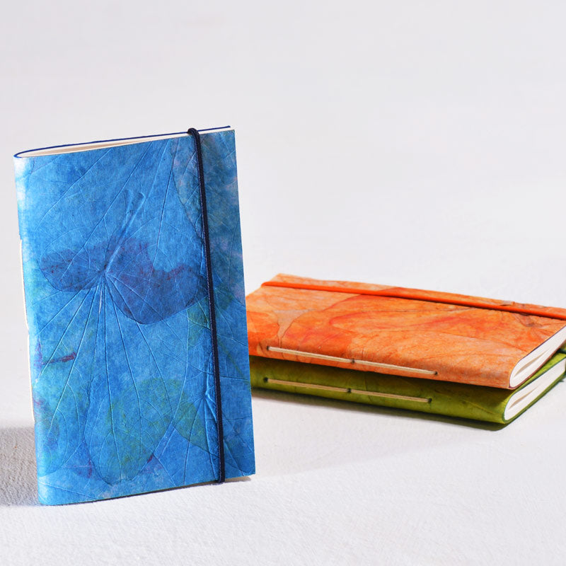 Lotus Pond Small Notebook with Elastic Closure