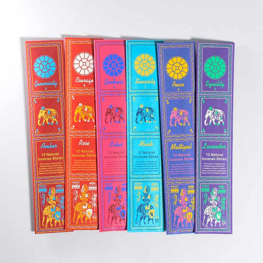 Petals Incense Sticks Collection - Pack of 12