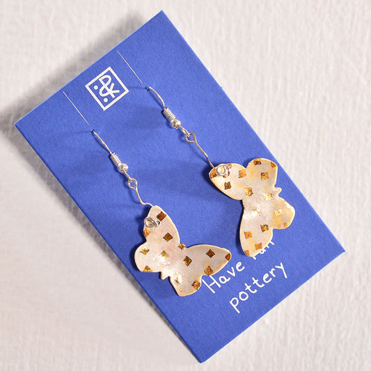 Butterflies - Ceramic earrings