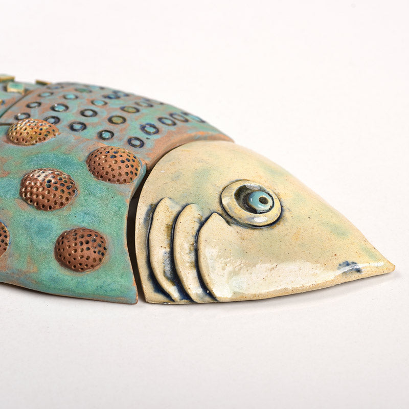 The 3 Fishes ceramic mural - Set of 3