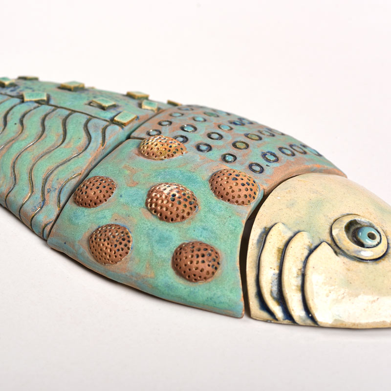 The 3 Fishes ceramic mural - Set of 3