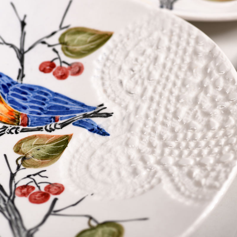 Anna's Bird Wall plate - Set of 3