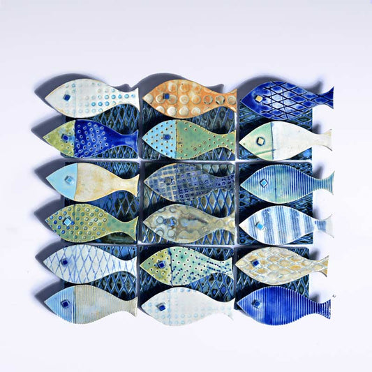 Fish School Ceramic Mural