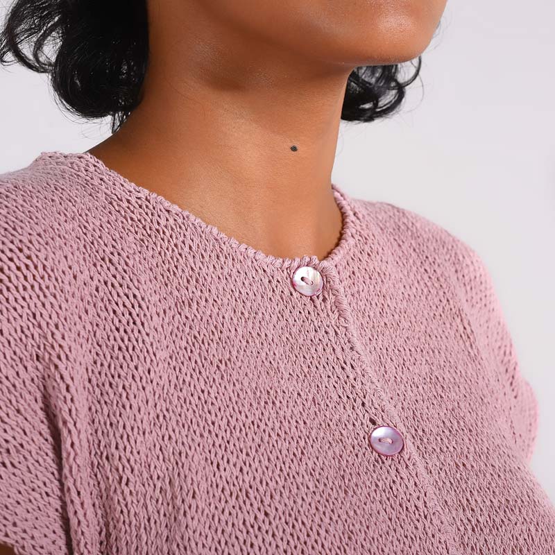 Bolero Top-Dusty Pink