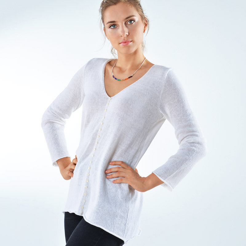 Sao Paulo Organic Cotton Hand Knit Top