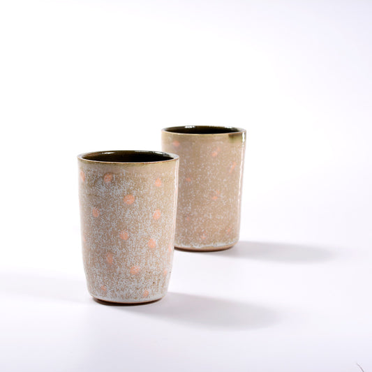 Tumbler - White Orange - Set of 2