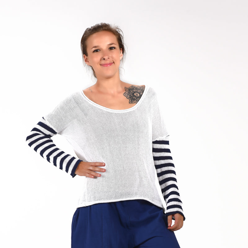 Flinder LS Full Sleeve Organic Cotton Hand Knit Top