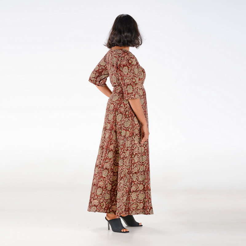 Wrap Dress Kalamkari