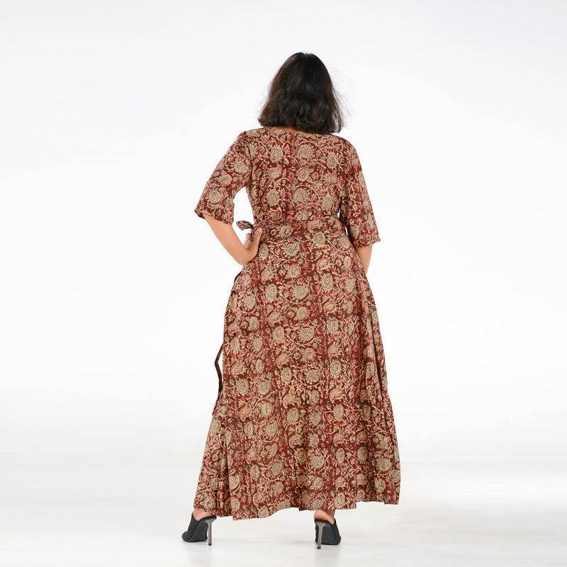 Wrap Dress Kalamkari