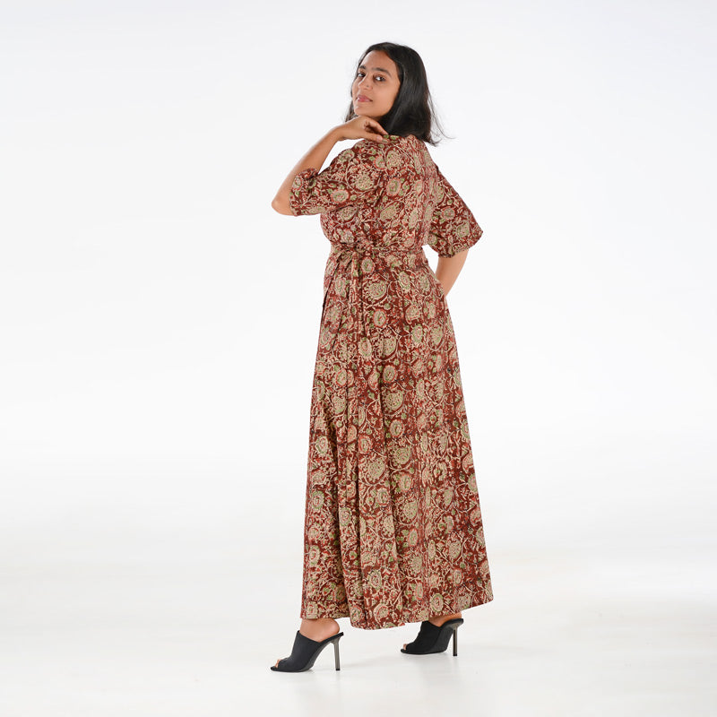 Wrap Dress Kalamkari