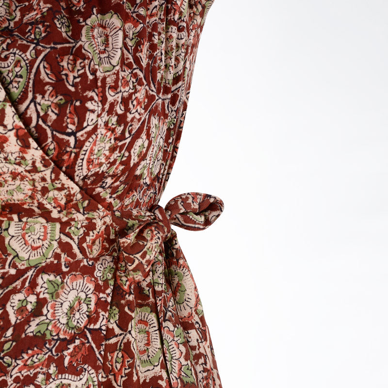 Wrap Dress Kalamkari